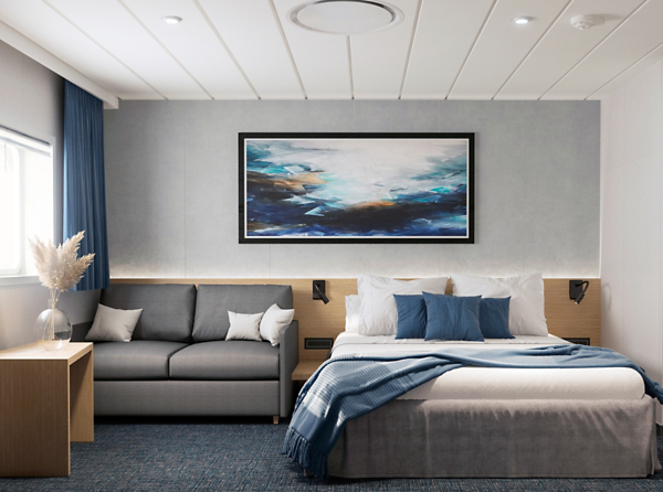 Sea View Cabin — Single Occupancy Double Bed