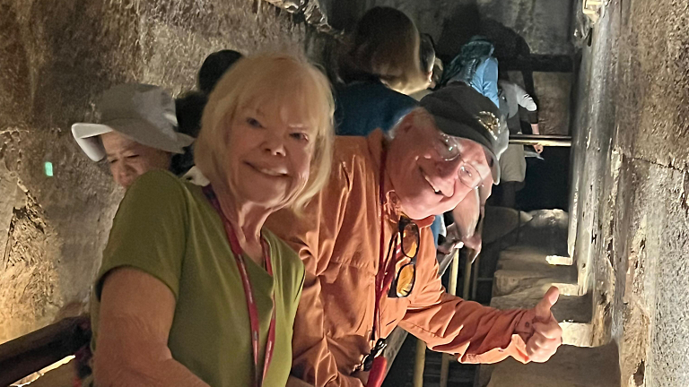 Climbing to Khufu: Bending to Eternity Inside the Great Pyramid